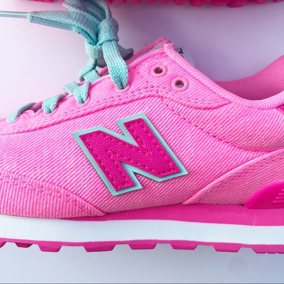 New Balance 515 Pink Girl’s Sneakers - Picture 3 of 5